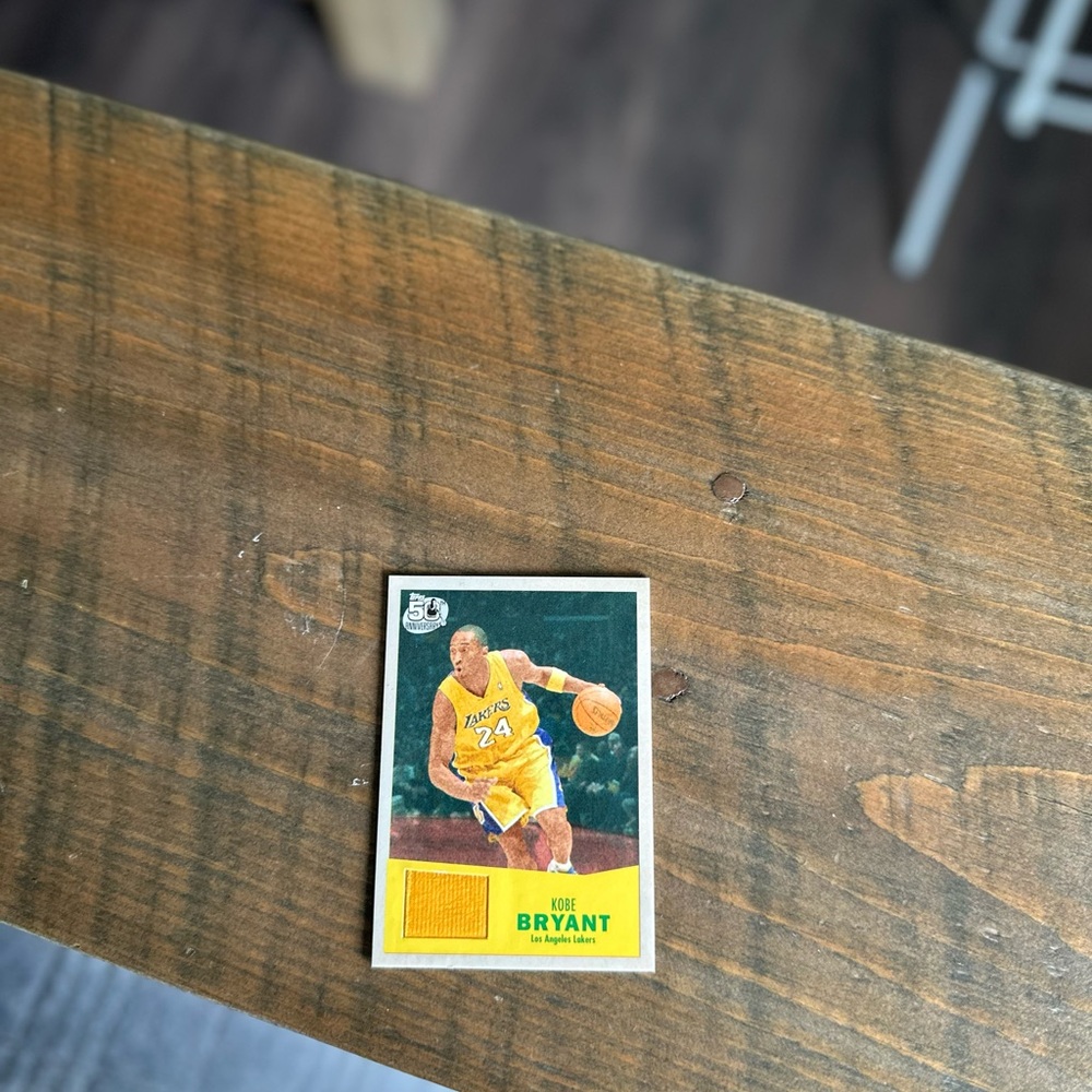 Basketball Trading Card with Yellow Jersey